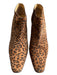 Isaac Mizrahi Shoe Size 11 Tan & Brown Print Suede Leopard Ankle Heel Booties Tan & Brown Print / 11