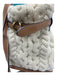 Polo Ralph Lauren White & Brown Leather Cable Knit bucket Crossbody Bag White & Brown / S