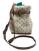 Polo Ralph Lauren White & Brown Leather Cable Knit bucket Crossbody Bag White & Brown / S