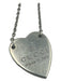 Gucci Silver Sterling Silver Heart Pendant Dainty Lobster Clasp Necklace Silver