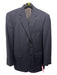 Miller Brothers Blue & Gray Wool Striped 2 Button Men's Suit Blue & Gray / 44r