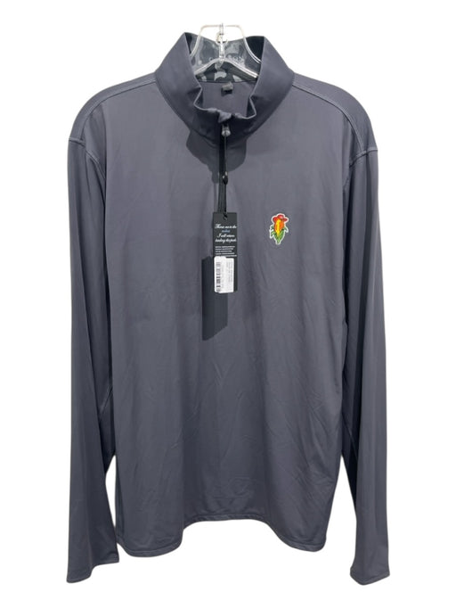 Greyson NWT Size L Gray Polyamide Solid Quarter Zip Men's Jacket Gray / L