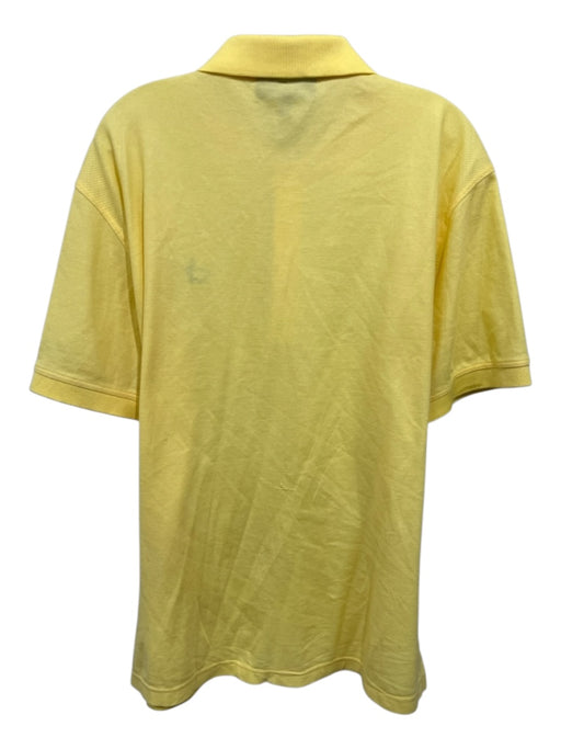 Masters Collection Size L Yellow Cotton Striped Polo Men's Short Sleeve Yellow / L