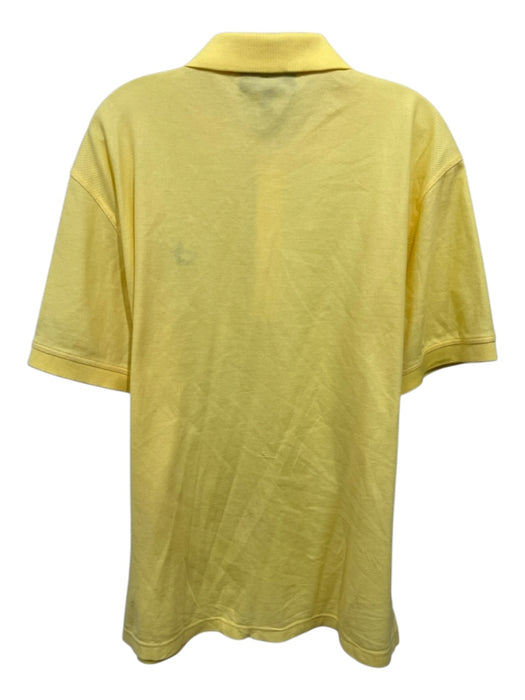 Masters Collection Size L Yellow Cotton Striped Polo Men's Short Sleeve Yellow / L
