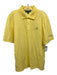 Masters Collection Size L Yellow Cotton Striped Polo Men's Short Sleeve Yellow / L