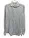 Suitsupply Size 16.5 Blue Cotton Solid Button Down Men's Long Sleeve Shirt Blue / 16.5