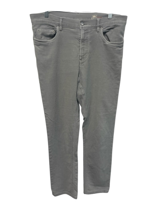 Faherty Size 33 Gray Cotton Solid Zip Fly Men's Pants Gray / 33