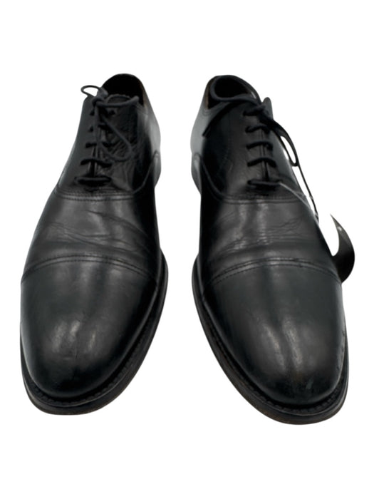 To Boot New York Shoe Size 8.5 Black Leather Solid Low Top Men's Shoes Black / 8.5