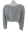 Rachel Zoe Size XS Gray Acrylic Blend Long Sleeve Buttons Cropped Sweater Gray / XS