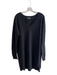 Vince Size XL Black Wool & Cashmere Long Sleeve Knit V Neck Side Slit Sweater Black / XL