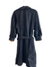 Dana Buchman Size 10 Black Virgin Wool Blend Long Sleeve Waist tie Trench Jacket Black / 10