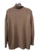 COS Size XS Brown Cashmere Knit Ribbed Trim Turtleneck Sweater Brown / XS