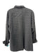 Akris Punto Size 6 Black & White Wool Blend Windowpane 1/2 Zip Long Sleeve Top Black & White / 6