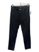 COS Size 27 Black Cotton Denim High Rise Button & Zip Front Straight Leg Jeans Black / 27