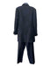 Ter Et Bantine Size 46 Navy & Black Wool Felted Elastic Waist Blazer Pant Set Navy & Black / 46