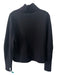 COS Size XS Black Wool Blend Mock Neck Long Sleeve Felted Top Black / XS