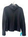 COS Size XS Black Wool Blend Mock Neck Long Sleeve Felted Top Black / XS