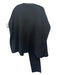 COS Size One Size Black Wool Blend Open Front Open Sides Poncho Cardigan Black / One Size