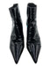 Alexandre Birman Shoe Size 38.5 Black Patent Leather Pointed Toe Ankle Booties Black / 38.5