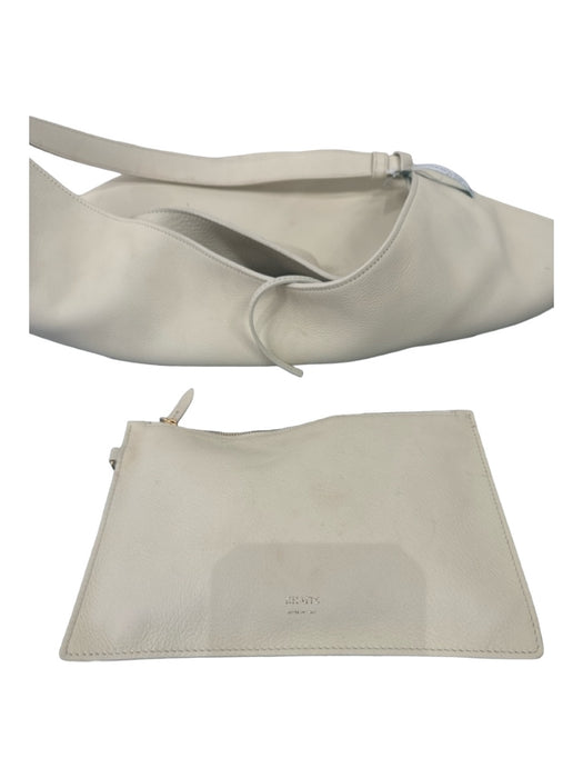 Khaite Cream White Leather Shoulder Bag Hobo Tote Dustbag Inc. Bag Cream White / L