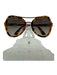 Prada Brown & Black Acetate Tortoise Gold Hardware Cat Eye Sunglasses Brown & Black