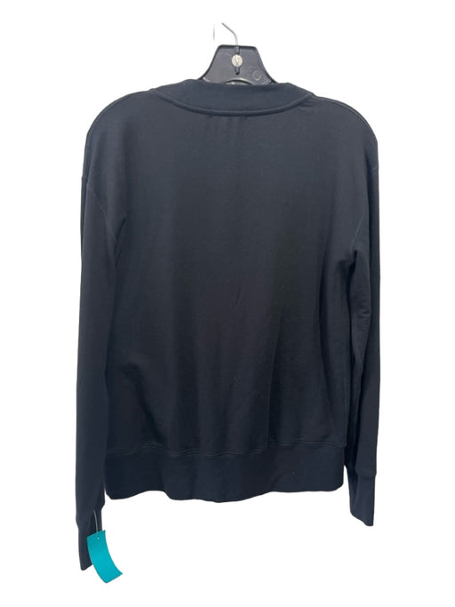 Rag & Bone Size XS Black Cotton V Neck Long Sleeve Top Black / XS