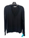 Rag & Bone Size XS Black Cotton V Neck Long Sleeve Top Black / XS