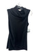 Helmut Lang Size P Black Wool Cowl Neck Sleeveless Side Gather Top Black / P