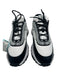 Marc Jacobs Shoe Size 40 Black & White Synthetic Lace Up Low Top Logo Sneakers Black & White / 40