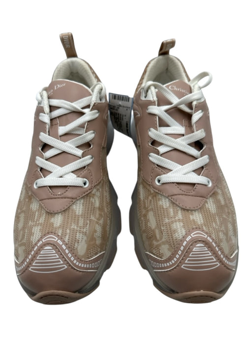 Christian Dior Shoe Size 42 Neutral Synthetic Lace Up Box Incl. Monogram Shoes Neutral / 42