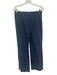 Free People Size 6 Dark Blue Cotton Tie Front Wide 1/2 Sleeve Denim Pants Set Dark Blue / 6