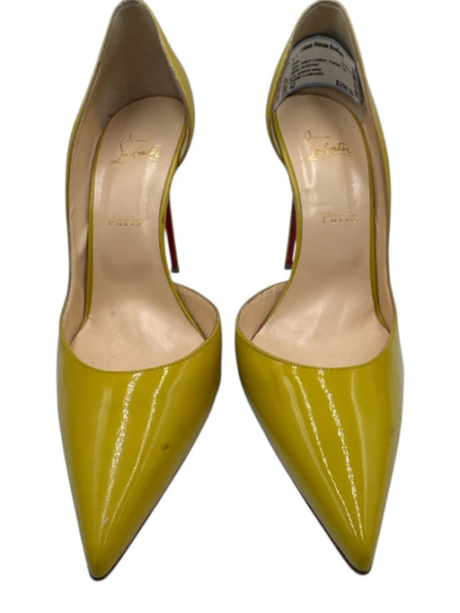 Christian Louboutin Shoe Size 42 Yellow Patent Leather Pointed Toe Heels Yellow / 42