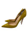 Christian Louboutin Shoe Size 42 Yellow Patent Leather Pointed Toe Heels Yellow / 42