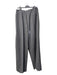 Prada Size 56 Gray Virgin Wool High Rise Wide Leg Belt loops Faux Pockets Pants Gray / 56