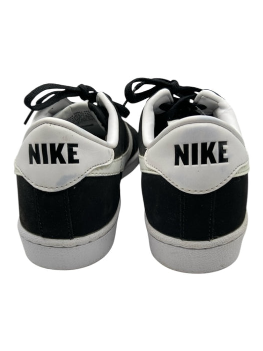 Nike Shoe Size 8 Black & White Suede Low Top Laces Sneakers Black & White / 8