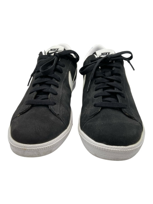 Nike Shoe Size 8 Black & White Suede Low Top Laces Sneakers Black & White / 8