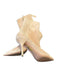 Aquazzura Shoe Size 38.5 Blush Suede Pointed Toe Above the Ankle Booties Blush / 38.5