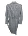 Veronica Beard Size 4 Blue & White Collar Pinstripe Button Up rouched Dress Blue & White / 4