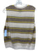 Jumper 1234 Size 3 Cream, Brown & Yellow Cashmere Knit Striped Ribbed Hem Vest Cream, Brown & Yellow / 3