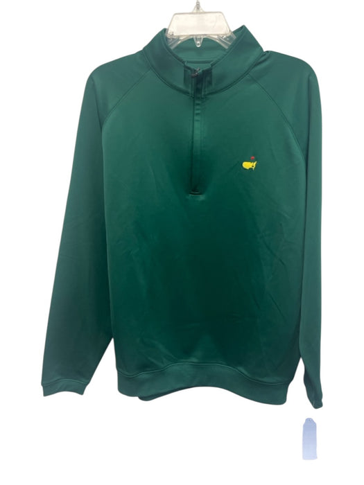 Masters Tech Size M Green Polyester Solid Quarter Zip Men's Jacket Green / M