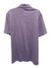Clubhouse Collection Size L Purple & White Cotton Striped Short Sleeve Shirt Purple & White / L