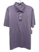 Clubhouse Collection Size L Purple & White Cotton Striped Short Sleeve Shirt Purple & White / L