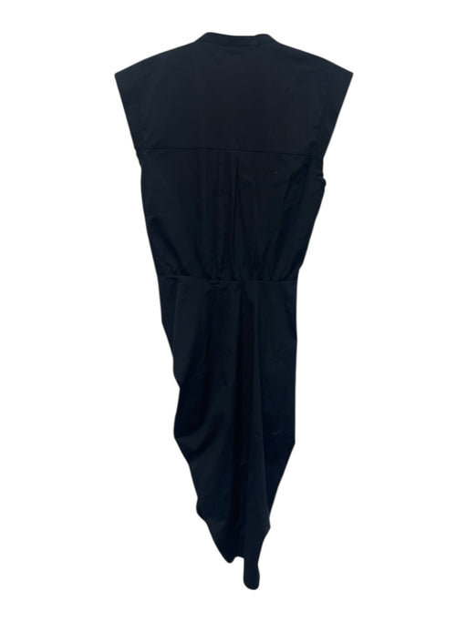 Veronica Beard Size 4 Dark Navy Cotton Blend Sleeveless Rouched Dress Dark Navy / 4