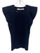 Marie Oliver Size XS Navy Viscose Blend Ribbed Knit Top Navy / XS