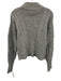 Veronica Beard Size S Grey Wool Blend Long Sleeve Cable Knit Mock Neck Sweater Grey / S
