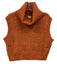 Kerisma Size M/L Orange Polyester Sleeveless Knit turtle neck Sweater Orange / M/L