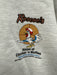 Mad Happy Size M White Cotton Long Sleeve Hoodie Kangaroo Pocket Logo Sweater White / M