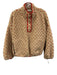 The Great Size 2 Beige & Red Polyester Fleece Long Sleeve Buttons Dots Jacket Beige & Red / 2
