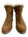 Ugg Shoe Size 9 Brown & White Leather Shearling Round Toe Boots Brown & White / 9