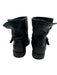Frye Shoe Size 8 Black Leather Round Toe Strap Bootie Boots Black / 8